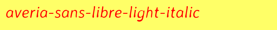 Averia-Sans-Libre-Light-Italic(艺术字体在线转换器效果展示图)