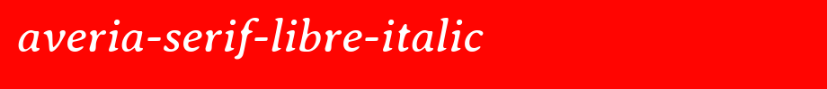 Averia-Serif-Libre-Italic(艺术字体在线转换器效果展示图)