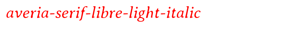 Averia-Serif-Libre-Light-Italic(艺术字体在线转换器效果展示图)