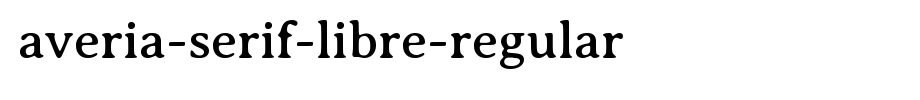 Averia-Serif-Libre-Regular(字体效果展示)