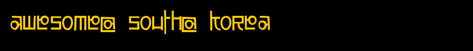 Awesome-South-Korea
(Art font online converter effect display)