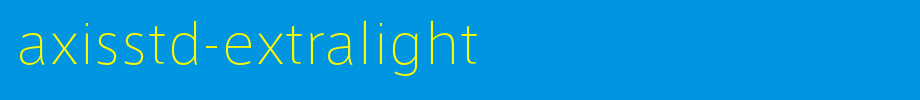 AxisStd-ExtraLight.otf
(Art font online converter effect display)