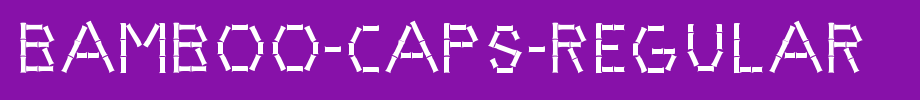 BAMBOO-CAPS-REGULAR_ English font