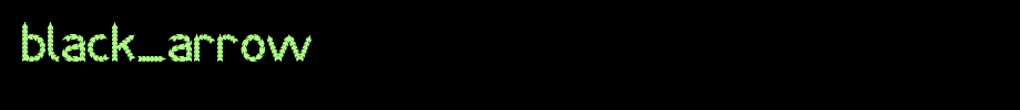 BLACK-ARROW.ttf(艺术字体在线转换器效果展示图)