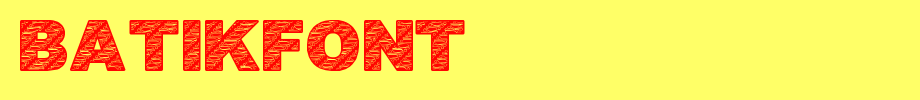 BatikFont1.ttf(字体效果展示)