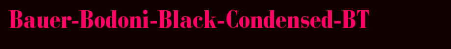 Bauer-bodoni-black-condensed-Bt _ English font
(Art font online converter effect display)