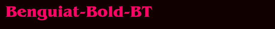 Benguiat-Bold-BT_英文字体