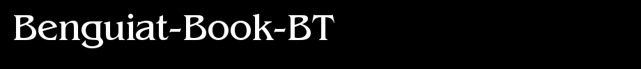 Benguiat-Book-BT_ English font
(Art font online converter effect display)