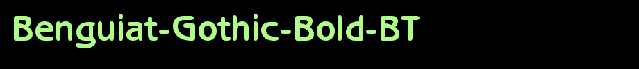 Benguiat-Gothic-Bold-BT_ English font