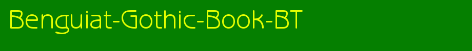 Benguiat-Gothic-Book-BT_ English font
