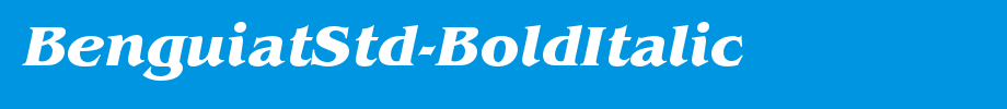 BenguiatStd-BoldItalic_ English font