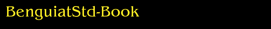 BenguiatStd-Book_英文字体(艺术字体在线转换器效果展示图)