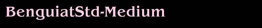 BenguiatStd-Medium_英文字体(艺术字体在线转换器效果展示图)
