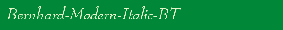 Bernhard-Modern-Italic-BT_ English font