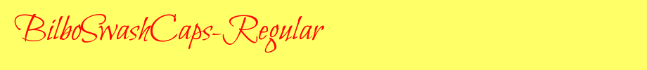 BilboSwashCaps-Regular_ English font
(Art font online converter effect display)