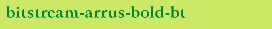Bitstream-Arrus-Bold-BT_ English font