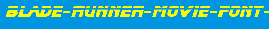 Blade-Runner-Movie-Font-2.ttf
(Art font online converter effect display)
