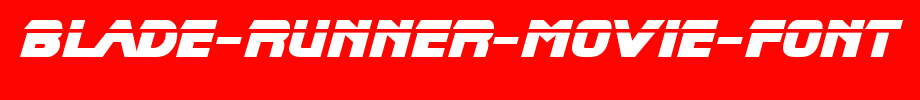 Blade-Runner-Movie-Font.TTF
(Art font online converter effect display)