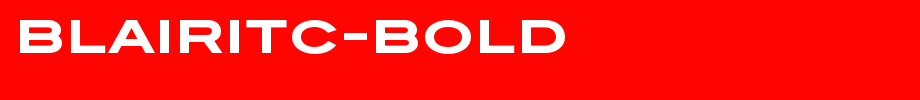BlairITC-Bold.otf(字体效果展示)