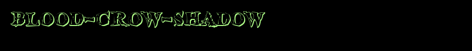 Blood-Crow-Shadow.ttf(字体效果展示)
