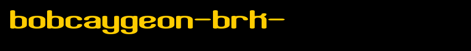 Bobcaygeon-BRK-.ttf
(Art font online converter effect display)
