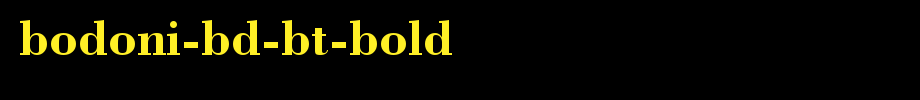 Bodoni-Bd-BT-Bold.ttf
(Art font online converter effect display)