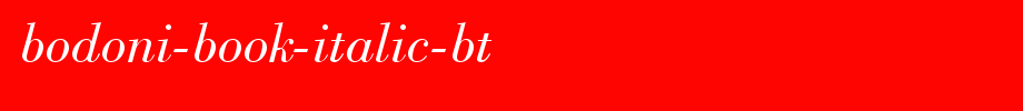 Bodoni-Book-Italic-BT.ttf
(Art font online converter effect display)