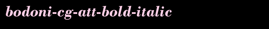 Bodoni-CG-ATT-Bold-Italic.ttf
(Art font online converter effect display)