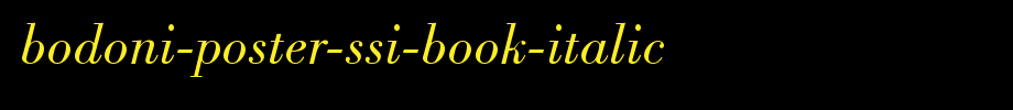 Bodoni-Poster-SSi-Book-Italic.ttf
(Art font online converter effect display)