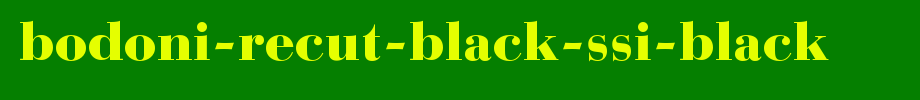 Bodoni-Recut-Black-SSi-Black.ttf(字体效果展示)