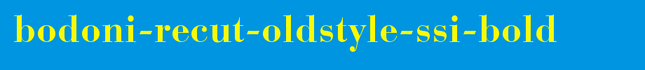 Bodoni-Recut-OldStyle-SSi-Bold.ttf
(Art font online converter effect display)