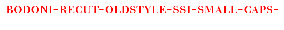 Bodoni-Recut-OldStyle-SSi-Small-Caps-.ttf
(Art font online converter effect display)