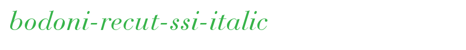 Bodoni-Recut-SSi-Italic.ttf
(Art font online converter effect display)