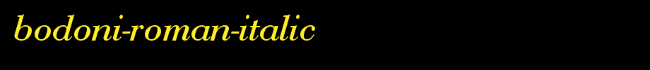 Bodoni-Roman-Italic.TTF
(Art font online converter effect display)