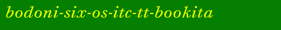 Bodoni-Six-OS-ITC-TT-BookIta.ttf
(Art font online converter effect display)