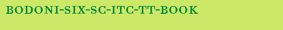 Bodoni-Six-SC-ITC-TT-Book.ttf(艺术字体在线转换器效果展示图)