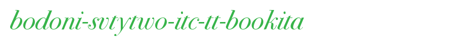 Bodoni-SvtyTwo-ITC-TT-BookIta.ttf
(Art font online converter effect display)