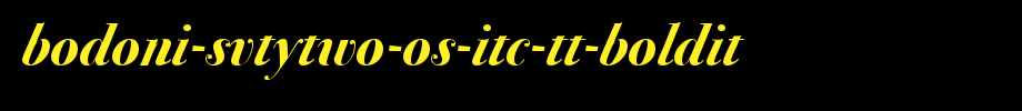 Bodoni-SvtyTwo-OS-ITC-TT-BoldIt.ttf
(Art font online converter effect display)
