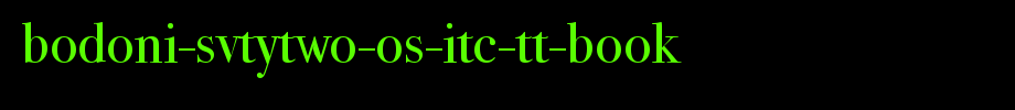 Bodoni-SvtyTwo-OS-ITC-TT-Book.ttf
(Art font online converter effect display)