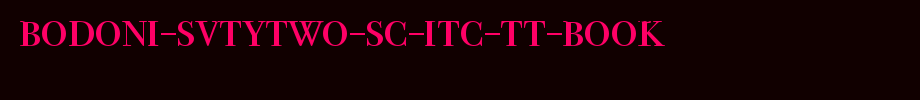 Bodoni-SvtyTwo-SC-ITC-TT-Book.ttf(艺术字体在线转换器效果展示图)