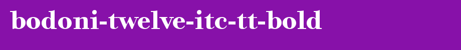 Bodoni-Twelve-ITC-TT-Bold.ttf
(Art font online converter effect display)