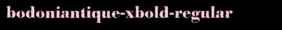 BodoniAntique-Xbold-Regular.ttf(艺术字体在线转换器效果展示图)
