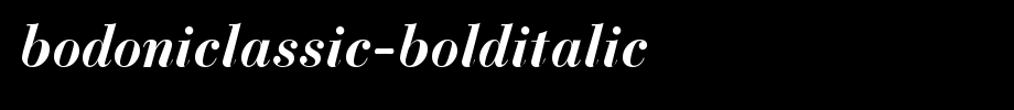 BodoniClassic-BoldItalic.otf(艺术字体在线转换器效果展示图)