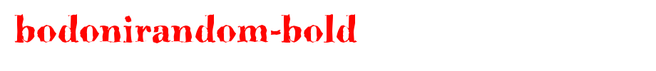 BodoniRandom-Bold.ttf(字体效果展示)