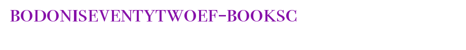 BodoniSeventytwoEF-BookSC.otf(字体效果展示)
