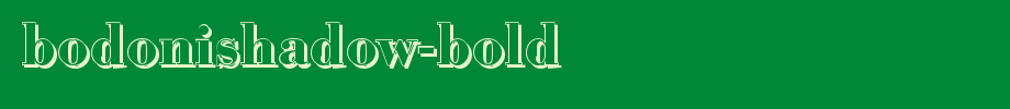 BodoniShadow-Bold.ttf(字体效果展示)
