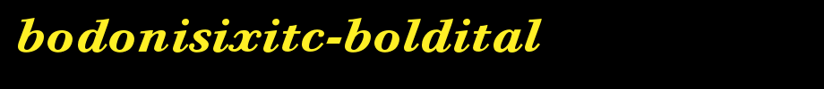 BodoniSixITC-BoldItal.otf(字体效果展示)