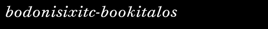 BodoniSixITC-BookItalOS.otf(字体效果展示)