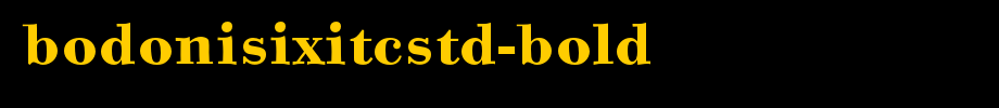 BodoniSixITCStd-Bold.otf(字体效果展示)