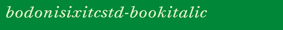 BodoniSixITCStd-BookItalic.otf(字体效果展示)